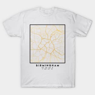 BIRMINGHAM UNITED KINGDOM CITY STREET MAP ART T-Shirt